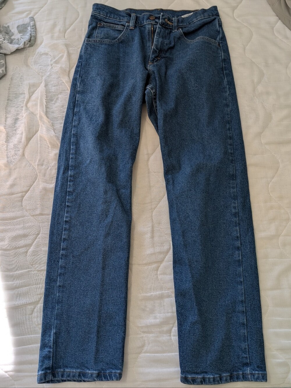 Wrangler Men’s Dark Blue Straight Jeans